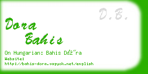 dora bahis business card